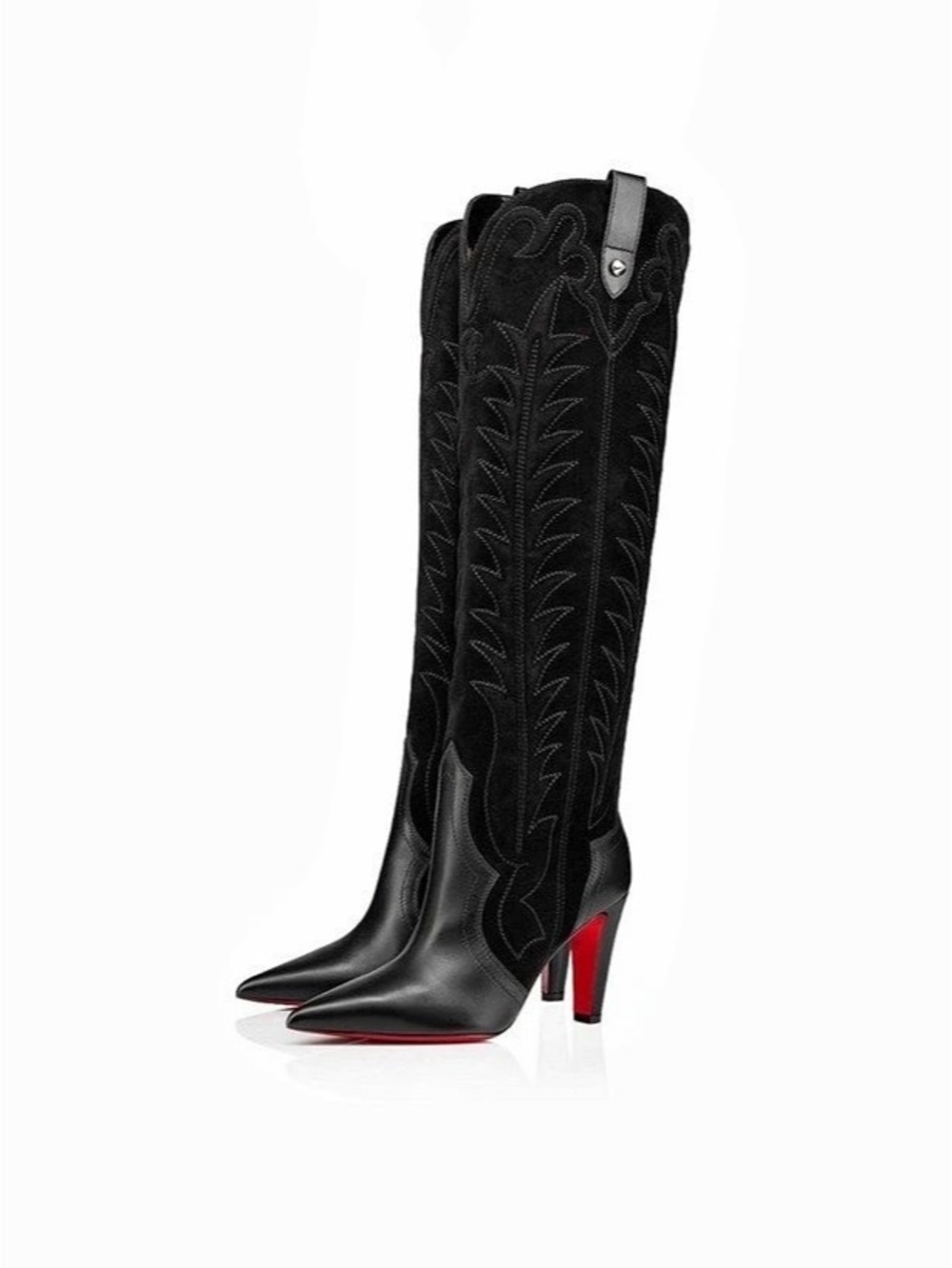 Designer Santia Botta Over-the-Knee Boots Black
